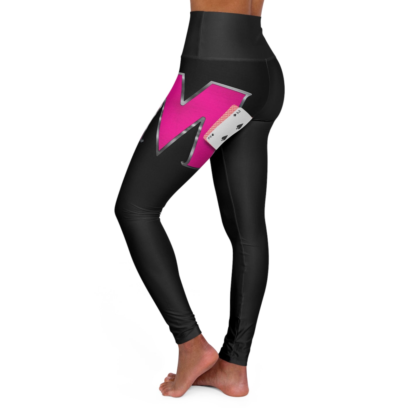 52 movement Leggings — Poker Ace Graphic Fitness Tights