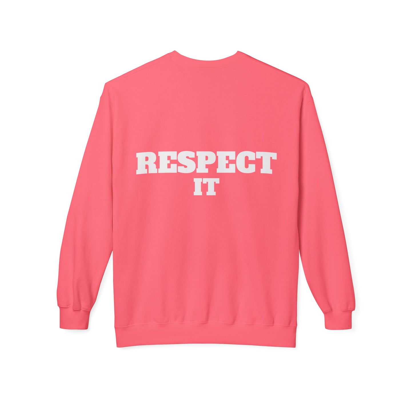 Crewneck Sweatshirt - Glossy 'M' Poker Design with Playing Cards | Back: "playing with a whole 52"