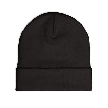 Embroidered 'M' Poker Cards Knit Beanie — Card Player Winter Hat