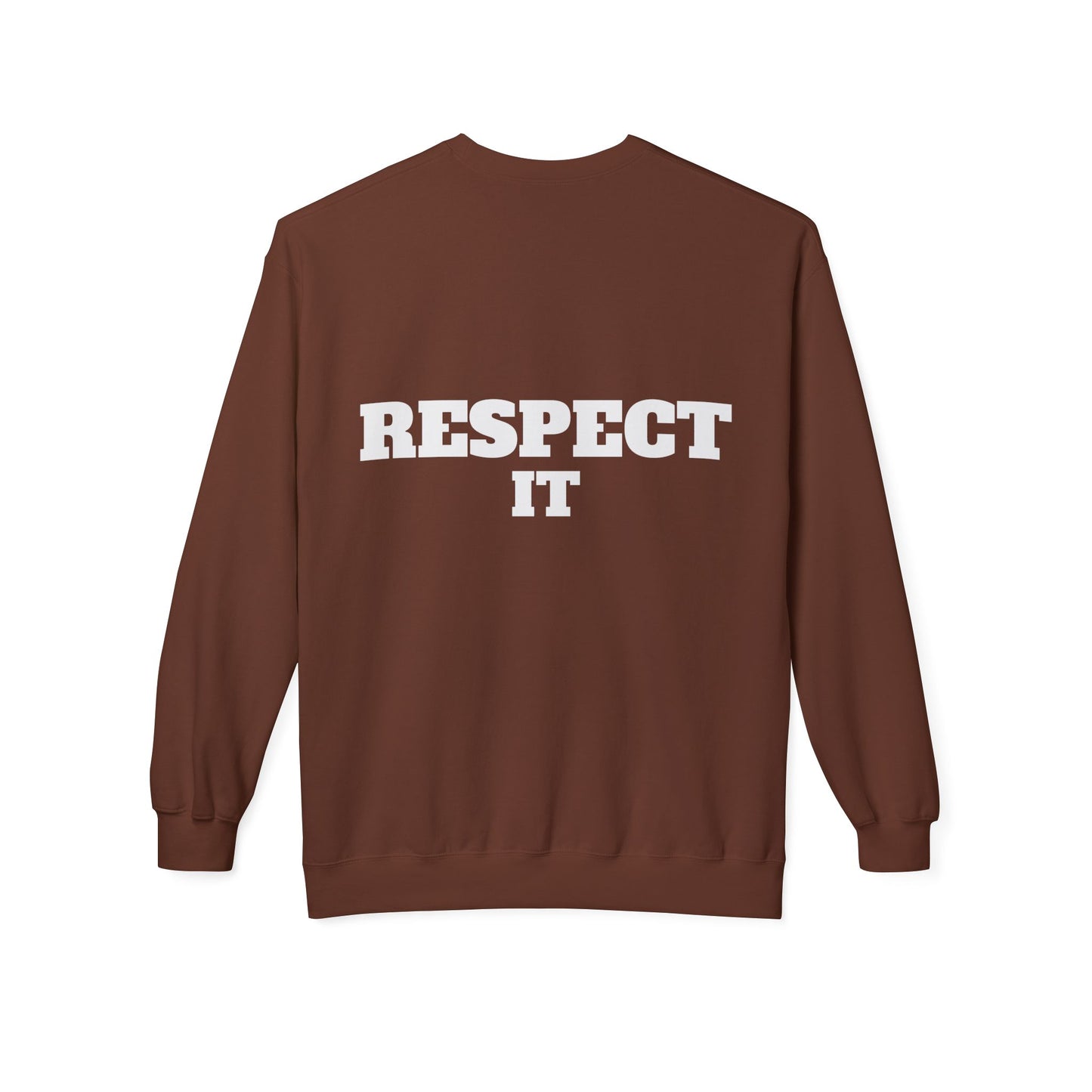 Crewneck Sweatshirt - Glossy 'M' Poker Design with Playing Cards | Back: "playing with a whole 52"