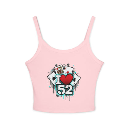 I  love 52 Tank Top — Graphic Crop Top