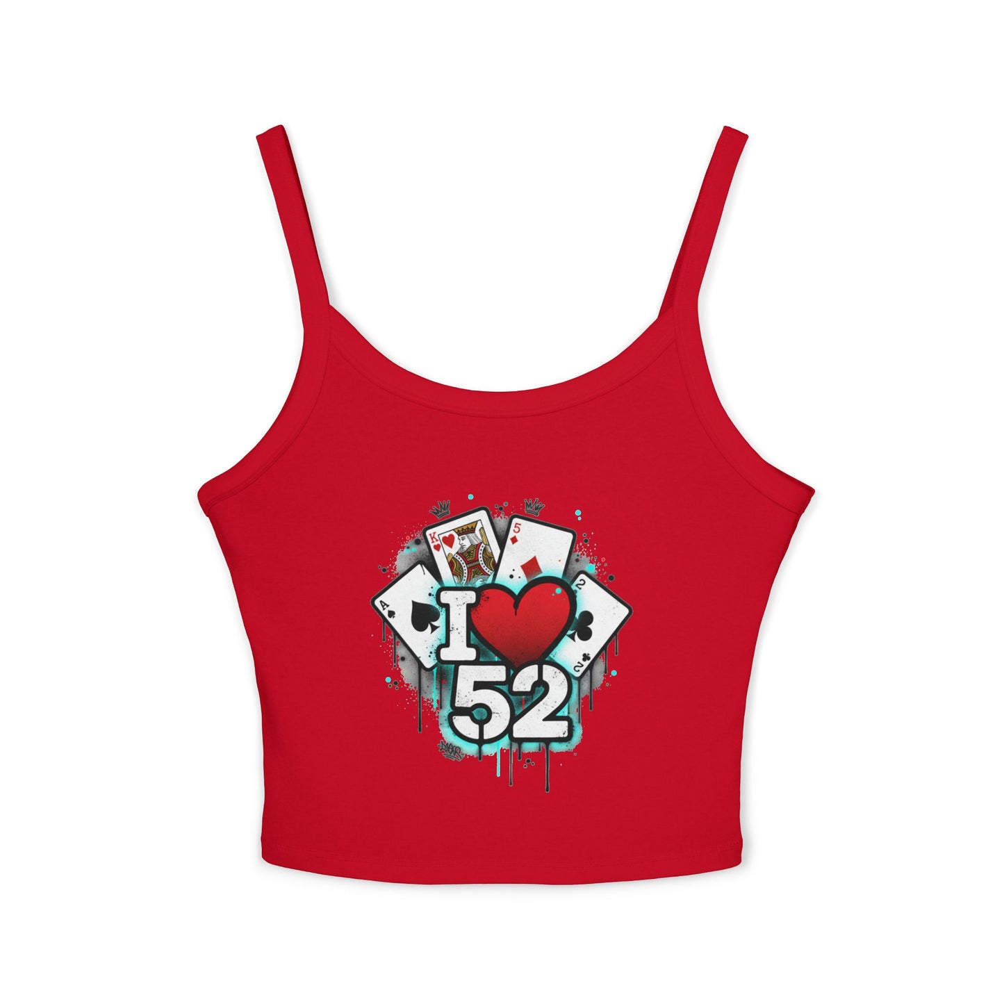 I  love 52 Tank Top — Graphic Crop Top