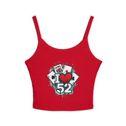 I  love 52 Tank Top — Graphic Crop Top