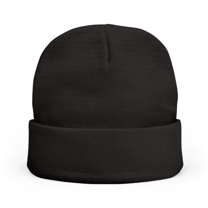 Embroidered 'M' Poker Cards Knit Beanie — Card Player Winter Hat