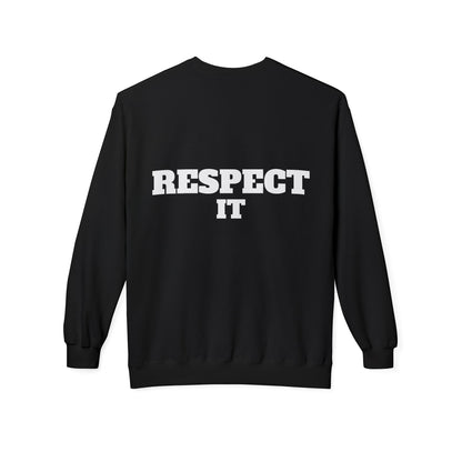 Crewneck Sweatshirt - Glossy 'M' Poker Design with Playing Cards | Back: "playing with a whole 52"